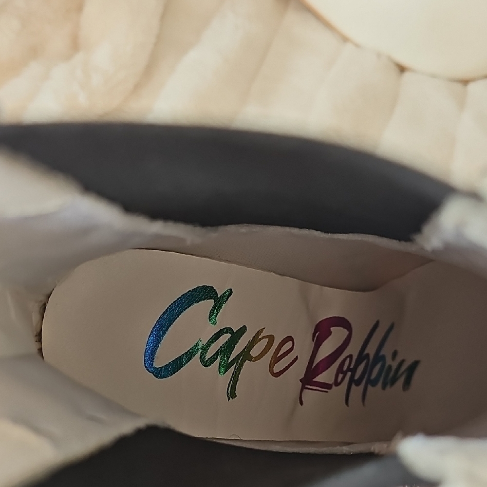 Cape Robbin White Heeled Boots with Colorful Gem Accents - Picture 2 of 12